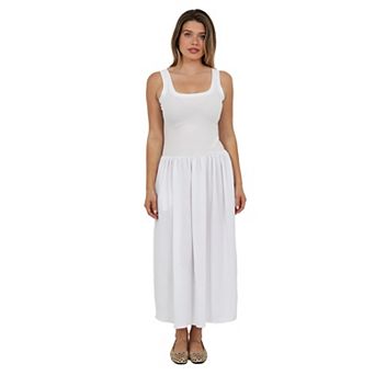 Women's 24Seven Comfort Apparel Sleeveless A-Line Pocketed Maxi Dress