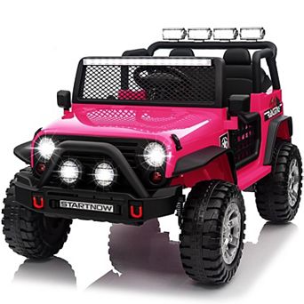 24V 2-Seater Ride-On Truck for Kids, 4x200W Motors, Electric Toys Car w/ Remote, LED, Bluetooth