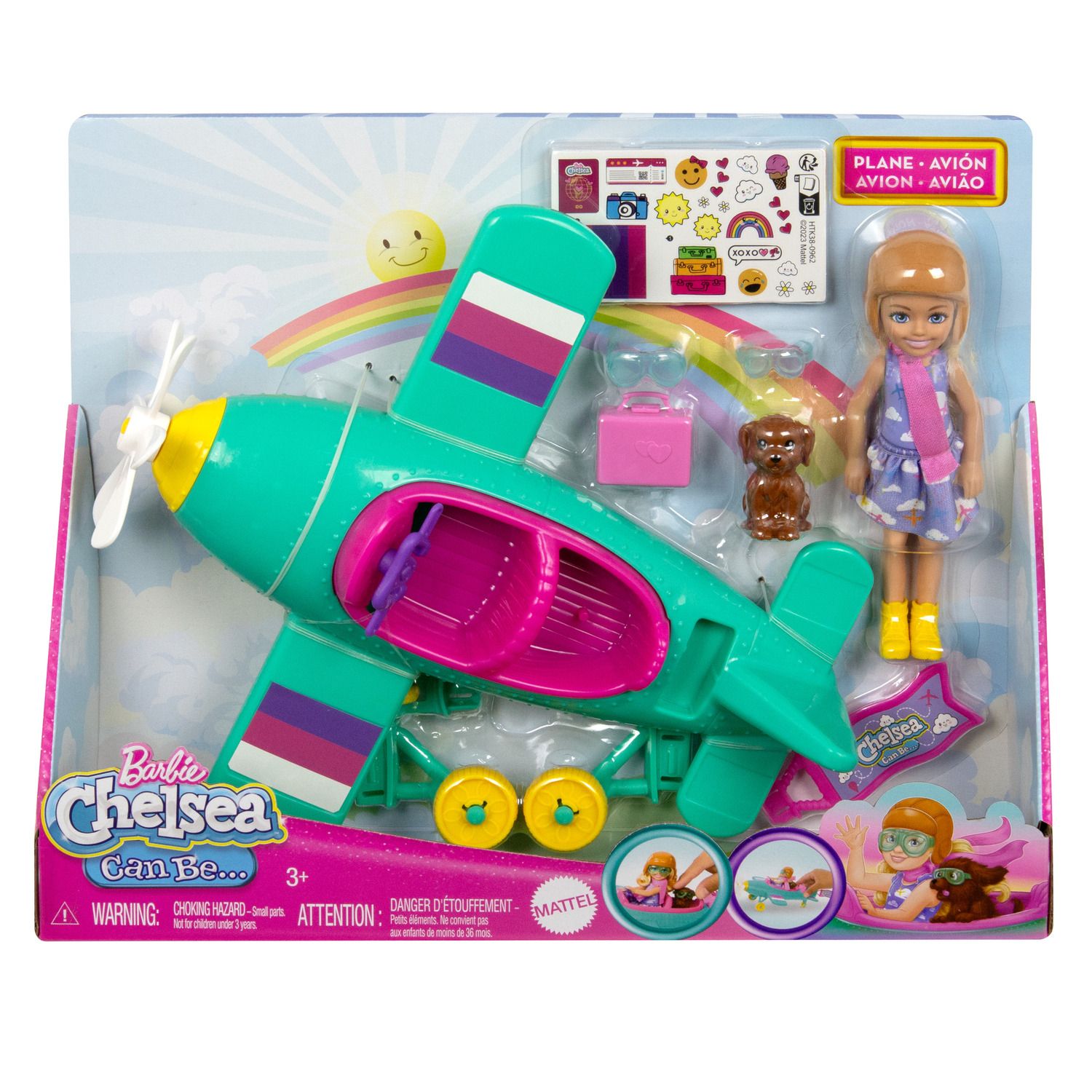 Детский игровой набор Barbie Chelsea Can Be Plane Doll & 2-Seater Aircraft Playset with 7 Accessories — фото 6