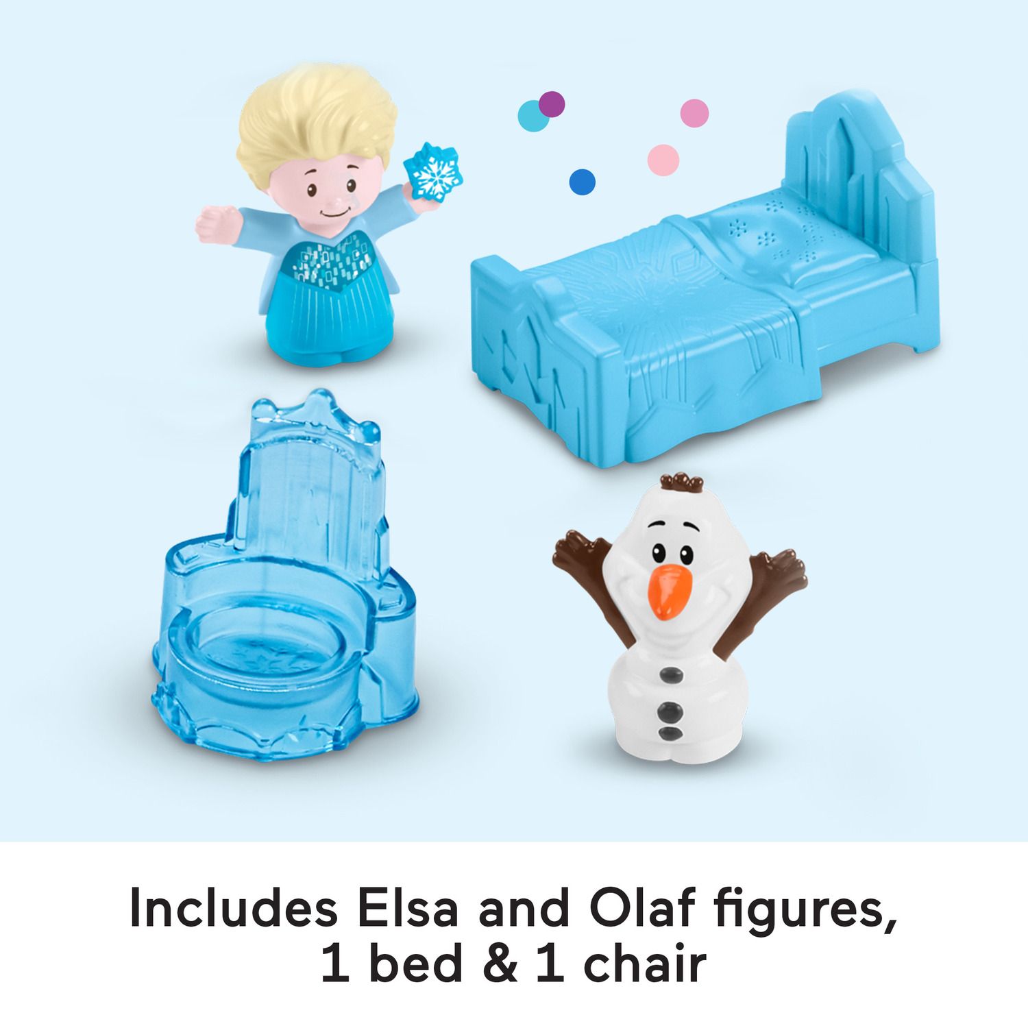 Детский игровой набор Fisher-Price Little People Disney's Frozen Elsa's Ice Palace Musical Playset with Elsa & Olaf Figures — фото 5