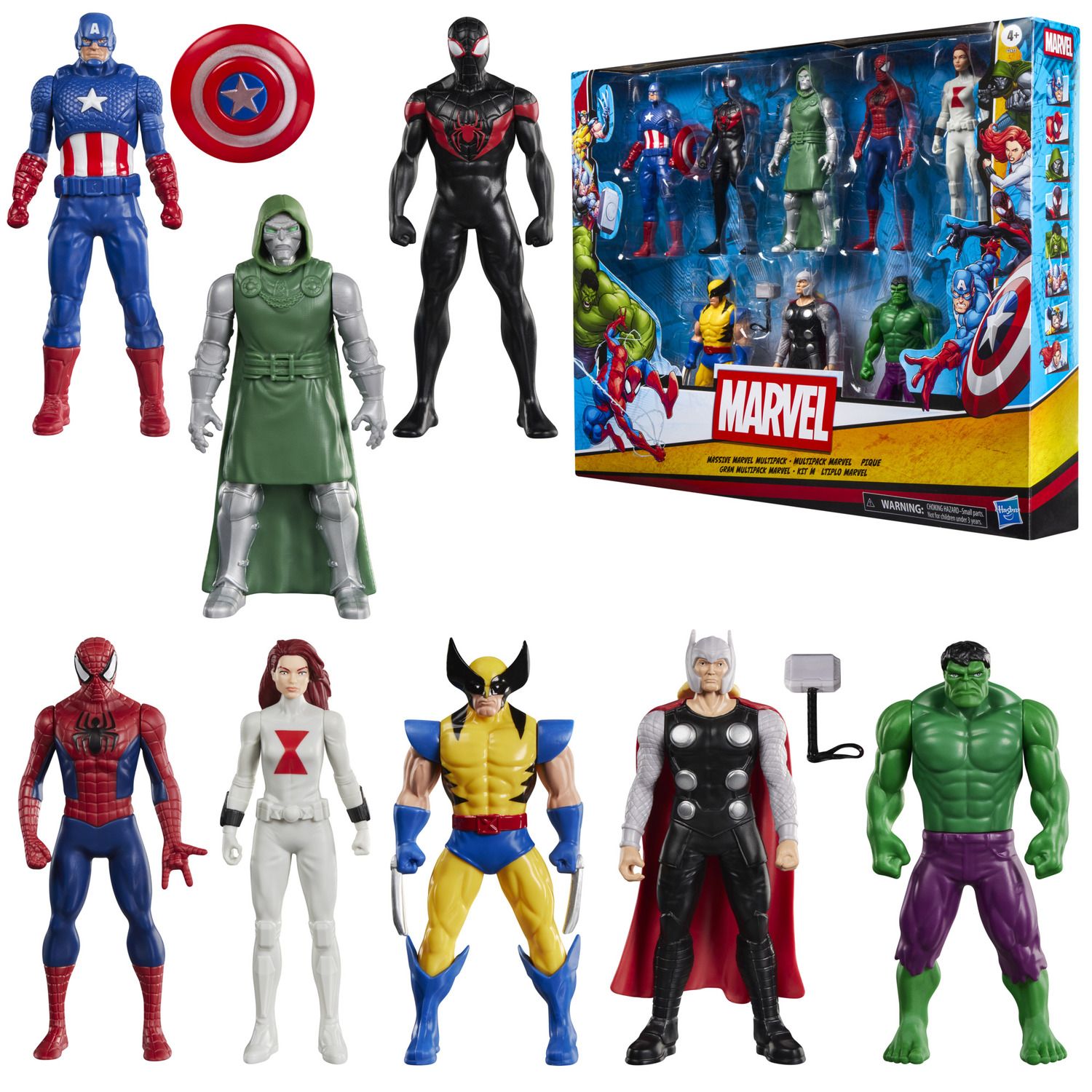 Детские фигурки Massive Marvel 8 pc Action Figure Multipack by Hasbro — фото 1