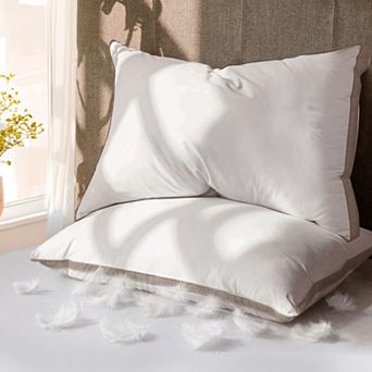 Yescool Goose Down Pillows, Luxury Hotel Collection Soft Fluffy Supportive Bed Pillow for Sleeping