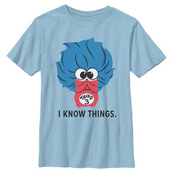 Boys 6-20 Dr. Seuss The Cat In The Hat Thing 3 I Know Things Graphic Tee