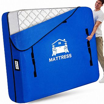 Yescool Mattress Storage Bag for Moving, 8 Heavy-Duty Handles & Strong Zipper, Reusable Protector
