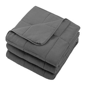 Yescool Cooling Weighted Blanket 60"x80" 15lbs, Breathable Heavy Blanket with Glass Beads for Adult