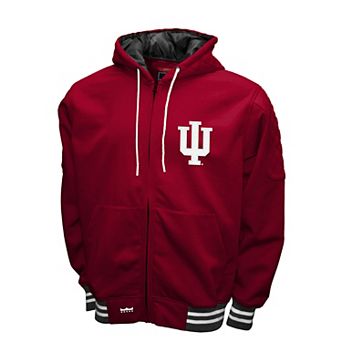 Men's Indiana Hoosiers Grind Fleece Zip-Up
