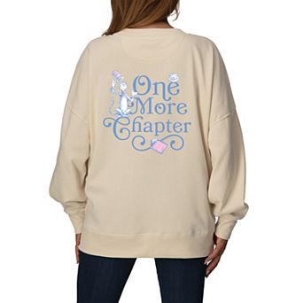 Women's Dr. Seuss The Cat In The Hat One More Chapter Oversized Fleece Crew Sweatshirt