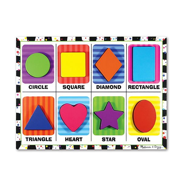 Quality Educational Toy Details about   Melissa & Doug Chunky Puzzle Construction 6 Pieces 