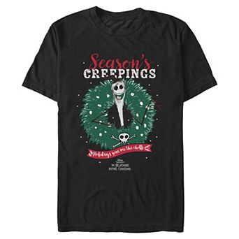 Men's Disney's Jack Skellington Season's Creeping's Graphic Tee