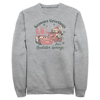 Men's Disney / Pixar's Cars Season's Greetings From Radiator Springs Fleece Sweatshirt