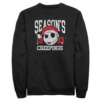 Men's Disney's Jack Skellington Season's Creeping's 1993 Fleece Sweatshirt