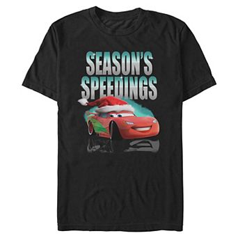 Men's Disney / Pixar's Lightning McQueen Season's Speeding's Graphic Tee