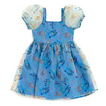 Bluey Short Sleeve Party Tutu Dress