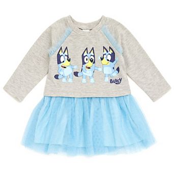 Bluey French Terry Mesh Tutu Dress