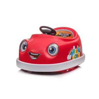 KWPZQEB Adorable Cartoon Design Self-Driving Electric Bumper Cars with Horn & 2.4G Remote Control