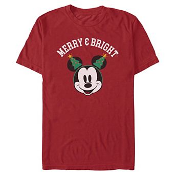 Men's Disney's Mickey Mouse Merry & Bright Graphic Tee
