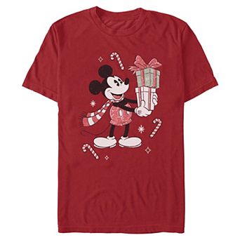 Men's Disney's Mickey Mouse Christmas Presents Graphic Tee