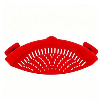 Silicone Snap Strain Clip-On Colander Heat Resistant Drainer