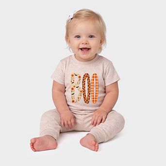 Boo Tall Pattern - Infant Jogger Pant Crew Set