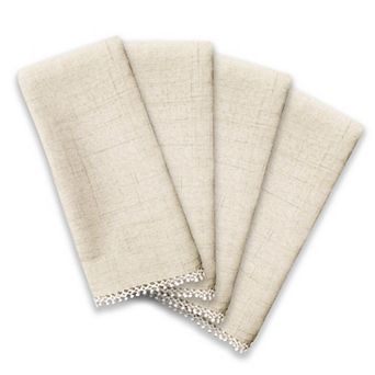 Lenox French Perle Solid 4 pc 19" x 19" Napkin Set
