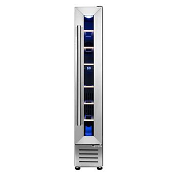 7-Bottle Wine Cooler Refrigerator Built-in & Freestanding Compressor Fridge with UV Glass Door