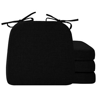 Dining Chair Cushions Set of 4 Thick Non Slip Washable D Shape Seat Pads