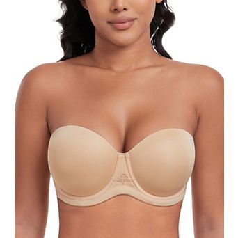 Women's Multiway Strapless Full Figure Underwire Bra With Detachable Straps
