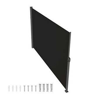VEVOR Retractable Side Awning, 71''x 118'' Aluminum Outdoor Privacy Screen