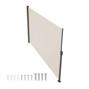 VEVOR Retractable Side Awning, 71''x 118'' Aluminum Outdoor Privacy Screen