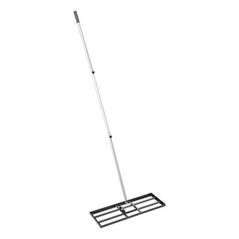 VEVOR Lawn Leveling Rake, Lawn Leveler with 83.9 in Handle, 30x10 in Ground Plate