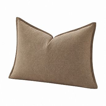 Boho Farmhouse Linen Cotton Throw Pillow Cover Neutral Home Decor