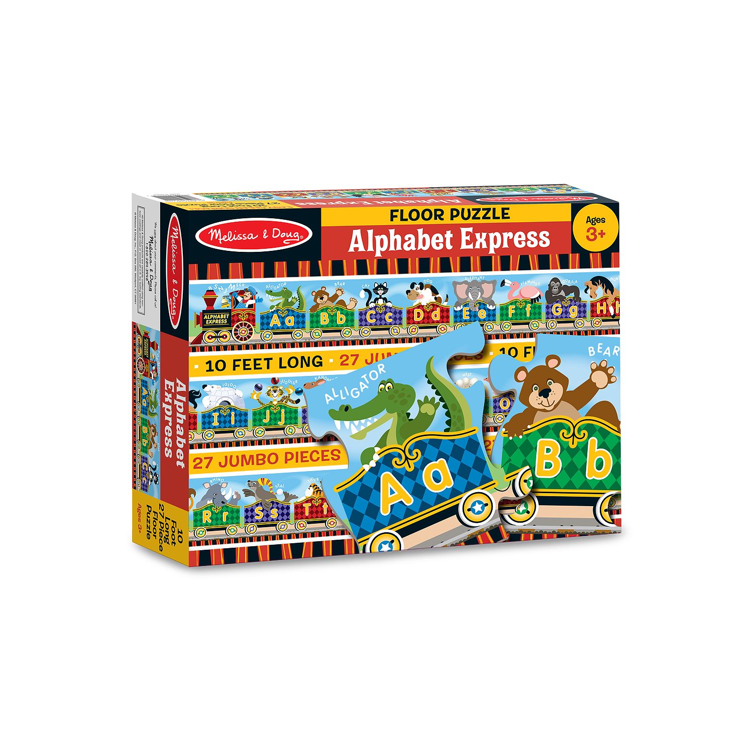 melissa & doug alphabet train floor puzzle