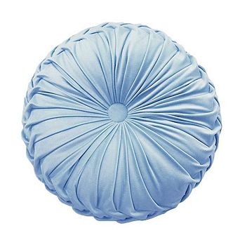 Pleated Round Floor Cushion Soft Decorative Throw Pillow for Couch Bed Car