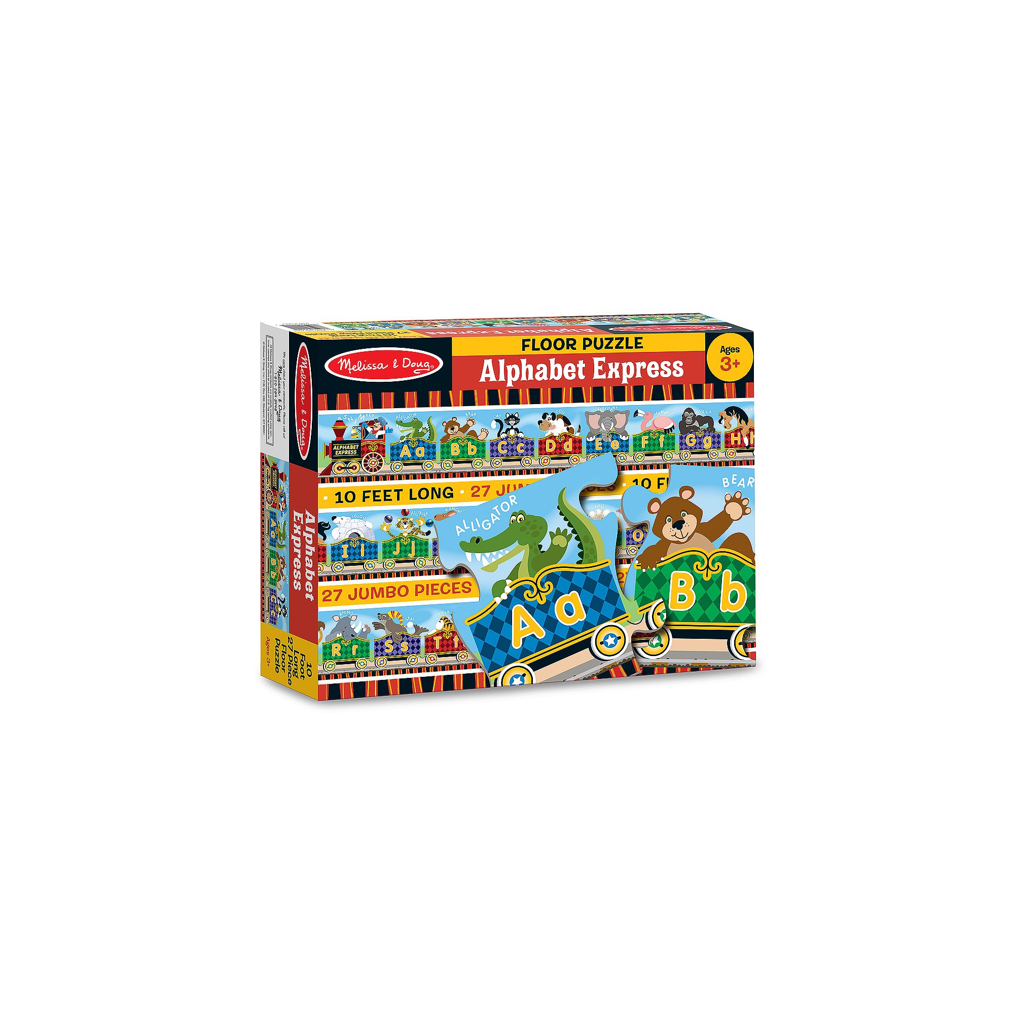 Melissa & Doug Alphabet Express Floor Puzzle, Multi