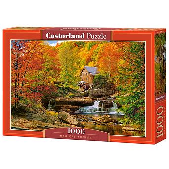 CASTORLAND 1000 pc Jigsaw Puzzles, Magical Autumn, Water mil, Nature puzzles, Adult Puzzle