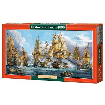 CASTORLAND 4000 pc Jigsaw Puzzles, Naval Battle, Nautic painting, Old navy ships, Adult Puzzle
