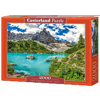 CASTORLAND 2000 pc Jigsaw Puzzles, Lake Sorapis, Alps, Italy, Glacial Water, Adult Puzzle