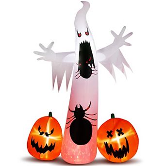 Merck Hearth 11.8ft Inflatable Ghost Spider Pumpkin Halloween Decoration Spooky Outdoor Decor