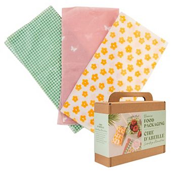 John Bead Beeswax Wrap for Food, Reusable Bees Wrap Paper for Wrapping Foods (29 Pieces, 3 Styles)