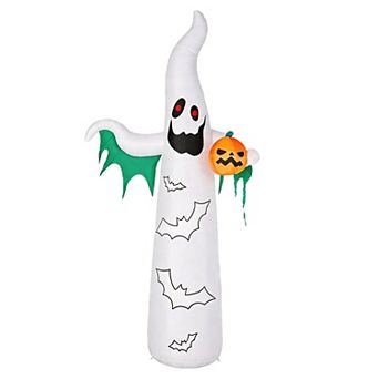 Merck Hearth Halloween Ghost Bat Inflatable Decoration LED Lights Outdoor Yard Decor