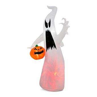 Merck Hearth 5.9 ft Inflatable Ghost Halloween Decoration with LED Lights Outdoor Party Decor