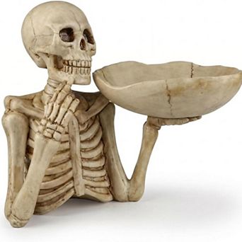 Merck Hearth Skull Tray Halloween Decor Candy Bowl Fruit Plate Tabletop Decoration