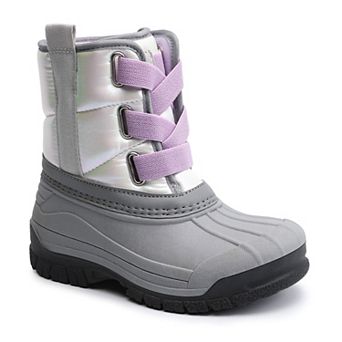 HOMEHOT Boys Girls Winter Snow Boots Waterproof Outdoor Warm Liner Non-Slip
