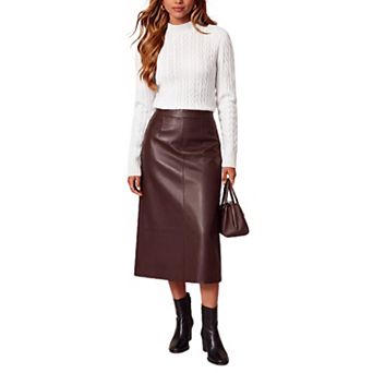 Women Cable Knit Crewneck Long Sleeve Pullover Sweater