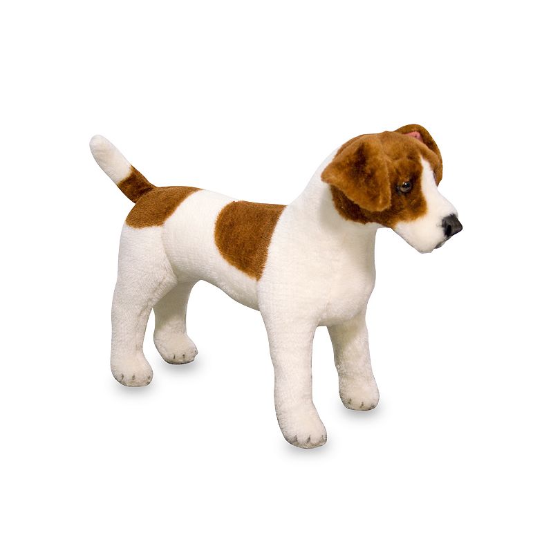 Melissa & Doug Jack Russell Terrier Dog Plush Toy, Multicolor