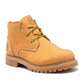 HANDPOINT Men's Soft Toe Wheat Nubuck Leather Work Shoes