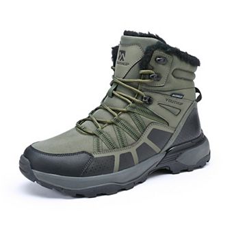 Men's Waterproof Winter Snow Boots Warm Lightweight Outdoor Hiking Ankle Shoes