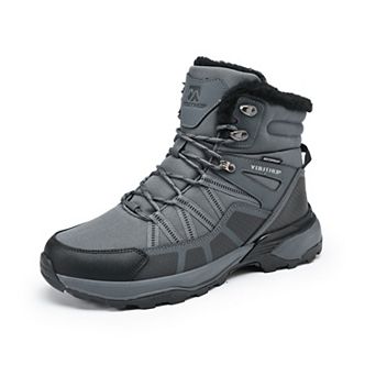 Men's Waterproof Winter Snow Boots Warm Lightweight Outdoor Hiking Ankle Shoes