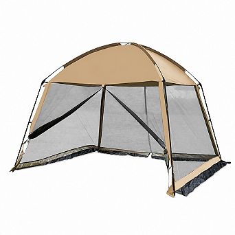 Screened Mesh Net Wall Canopy Tent 11 x 11 Ft for Patios and Outdoor Camping