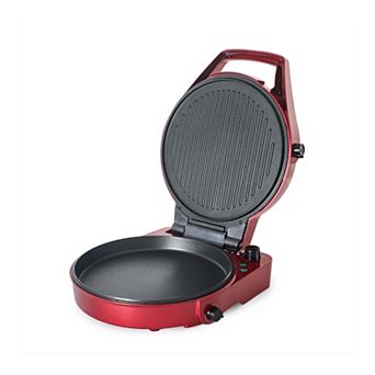 Commercial Chef Countertop Pizza Maker and Indoor Electric Grill - Bake Up To 11-Inch Pizzas - 1500W
